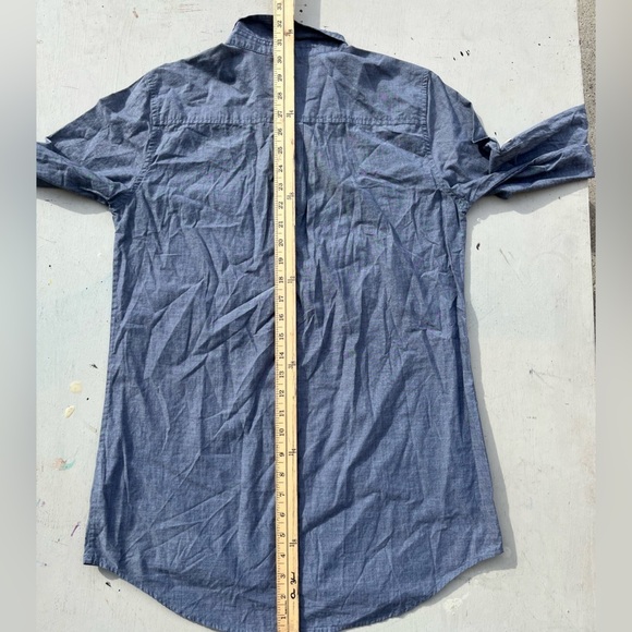 Women's J Crew Blouse Shirt Top Chambray Blue Denim S Button Casual Business - Picture 10 of 11